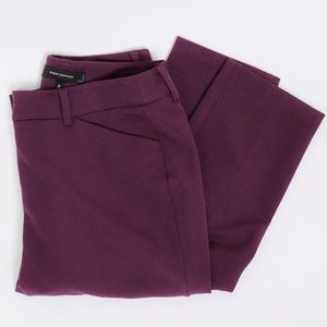 Robert Rodriguez Merlot Bethenny Straight Leg Pants Size 6